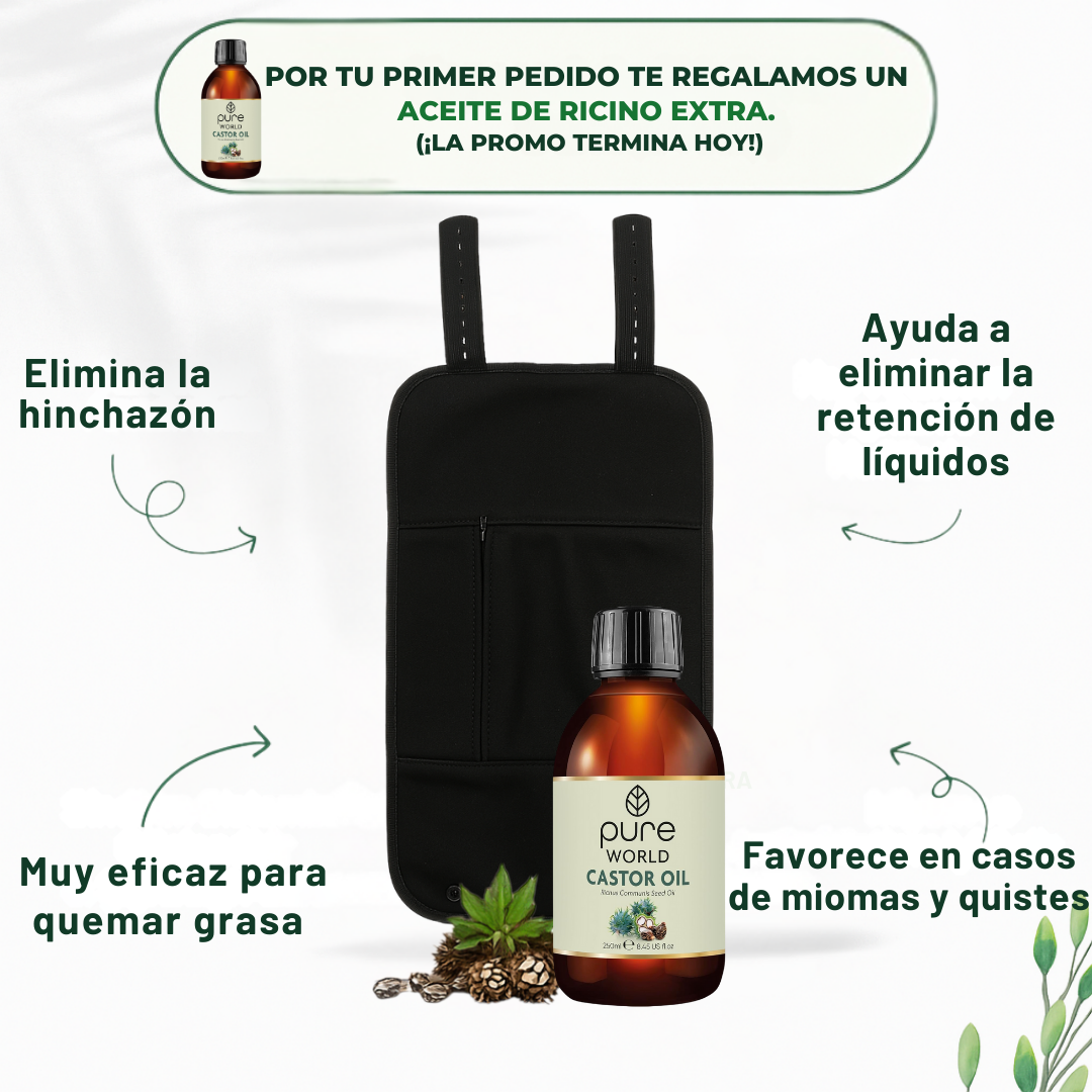 Aliyra Pack Bienestar Hepático (Faja + Aceite de Ricino)