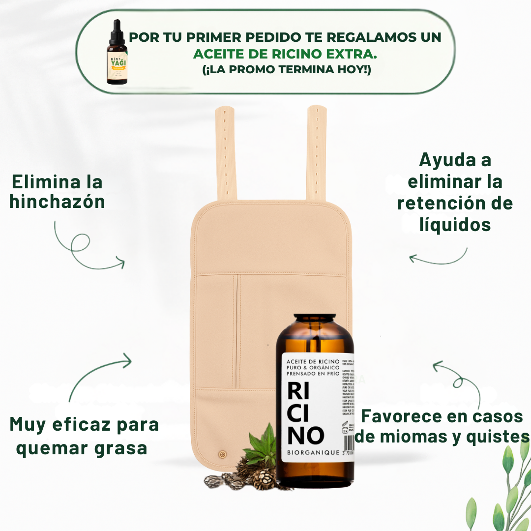 Aliyra Pack Bienestar Hepático (Faja + Aceite de Ricino)