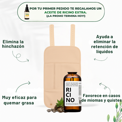 Aliyra Pack Bienestar Hepático (Faja + Aceite de Ricino)